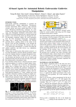 AI-based Agents for Automated Robotic Endovascular Guidewire
  Manipulation