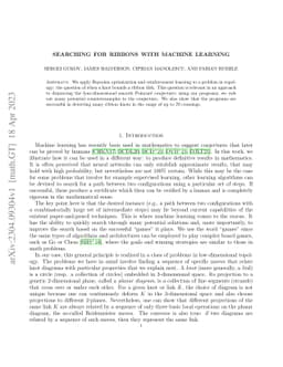 Searching for ribbons with machine learning