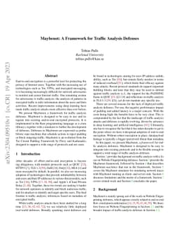 Maybenot: A Framework for Traffic Analysis Defenses