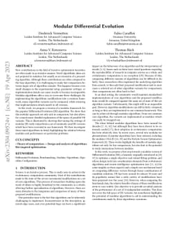 Modular Differential Evolution