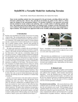StyleDEM: a Versatile Model for Authoring Terrains