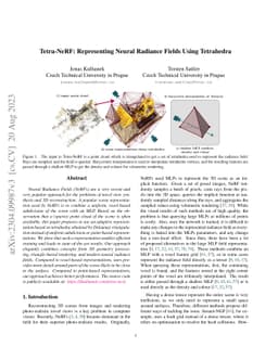 Tetra-NeRF: Representing Neural Radiance Fields Using Tetrahedra