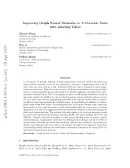 Improving Graph Neural Networks on Multi-node Tasks with the Labeling Trick