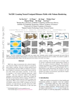 NeUDF: Leaning Neural Unsigned Distance Fields with Volume Rendering
