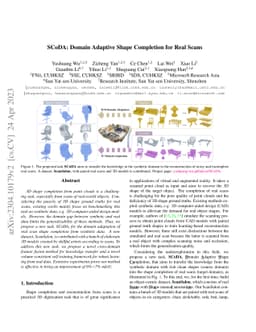 SCoDA: Domain Adaptive Shape Completion for Real Scans