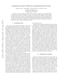 Conditional Generative Models for Learning Stochastic Processes