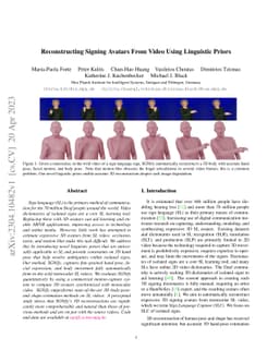 Reconstructing Signing Avatars From Video Using Linguistic Priors