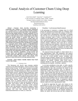 Causal Analysis of Customer Churn Using Deep Learning