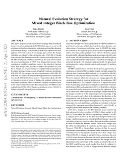 Natural Evolution Strategy for Mixed-Integer Black-Box Optimization