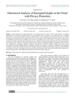 Outsourced Analysis of Encrypted Graphs in the Cloud with Privacy
  Protection