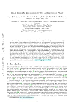 LEIA: Linguistic Embeddings for the Identification of Affect