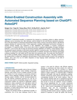 Robot-Enabled Construction Assembly with Automated Sequence Planning
  based on ChatGPT: RoboGPT