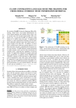 CLaMP: Contrastive Language-Music Pre-training for Cross-Modal Symbolic
  Music Information Retrieval