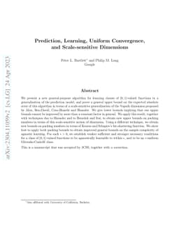 Prediction, Learning, Uniform Convergence, and Scale-sensitive
  Dimensions