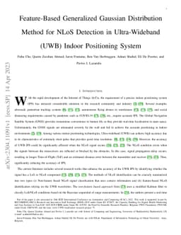 Feature-Based Generalized Gaussian Distribution Method for NLoS
  Detection in Ultra-Wideband (UWB) Indoor Positioning System