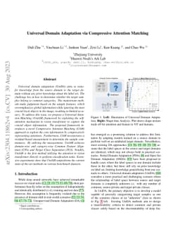Universal Domain Adaptation via Compressive Attention Matching