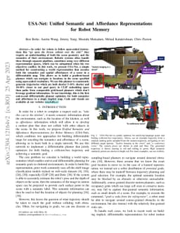 USA-Net: Unified Semantic and Affordance Representations for Robot
  Memory