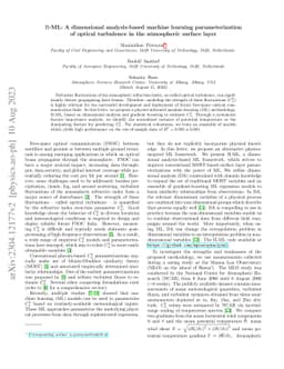 Π-ML: A dimensional analysis-based machine learning parameterization
  of optical turbulence in the atmospheric surface layer