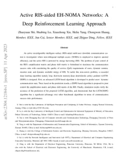 Active RIS-aided EH-NOMA Networks: A Deep Reinforcement Learning
  Approach