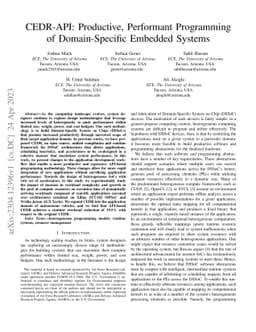 CEDR-API: Productive, Performant Programming of Domain-Specific Embedded
  Systems