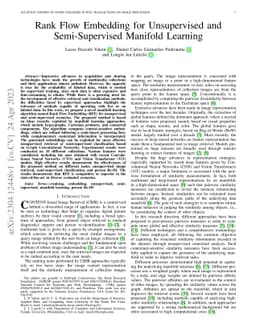 Rank Flow Embedding for Unsupervised and Semi-Supervised Manifold
  Learning