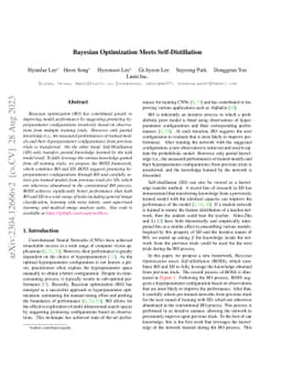 Bayesian Optimization Meets Self-Distillation