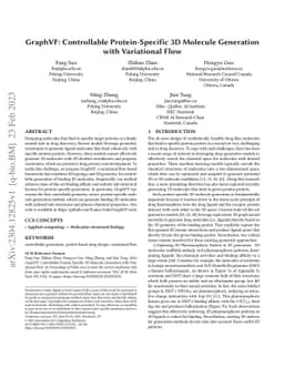 GraphVF: Controllable Protein-Specific 3D Molecule Generation with
  Variational Flow