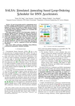 SALSA: Simulated Annealing based Loop-Ordering Scheduler for DNN
  Accelerators