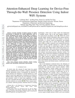 Attention-Enhanced Deep Learning for Device-Free Through-the-Wall
  Presence Detection Using Indoor WiFi Systems