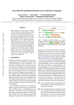 Zero-Shot Slot and Intent Detection in Low-Resource Languages