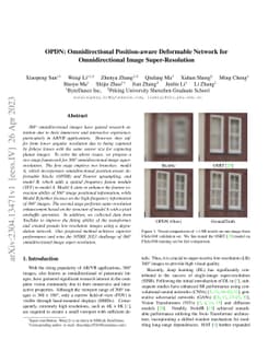 OPDN: Omnidirectional Position-aware Deformable Network for
  Omnidirectional Image Super-Resolution