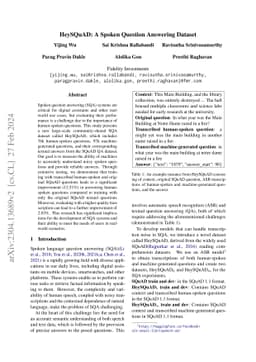 HeySQuAD: A Spoken Question Answering Dataset