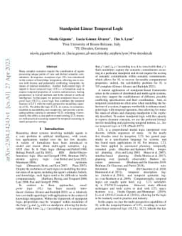 Standpoint Linear Temporal Logic