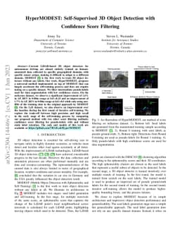 HyperMODEST: Self-Supervised 3D Object Detection with Confidence Score
  Filtering