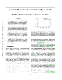 Moccasin: Efficient Tensor Rematerialization for Neural Networks