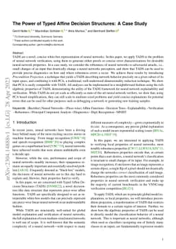The Power of Typed Affine Decision Structures: A Case Study