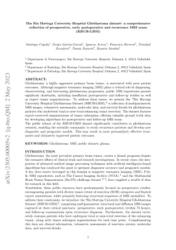 The Rio Hortega University Hospital Glioblastoma dataset: a
  comprehensive collection of preoperative, early postoperative and recurrence
  MRI scans (RHUH-GBM)