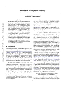 Online Platt Scaling with Calibeating