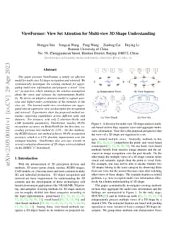 ViewFormer: View Set Attention for Multi-view 3D Shape Understanding