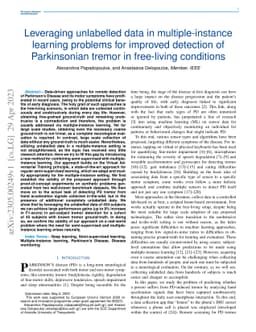 Leveraging Unlabelled Data in Multiple-Instance Learning Problems for
  Improved Detection of Parkinsonian Tremor in Free-Living Conditions