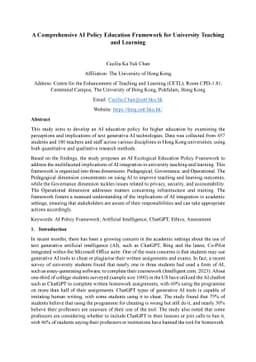 A Comprehensive AI Policy Education Framework for University Teaching
  and Learning