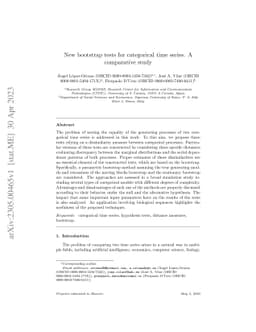 New bootstrap tests for categorical time series. A comparative study