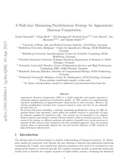 A Wall-time Minimizing Parallelization Strategy for Approximate Bayesian
  Computation
