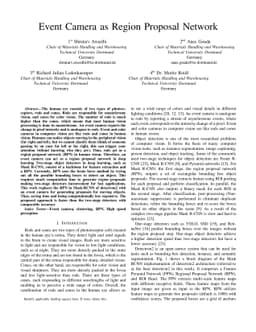 Event Camera as Region Proposal Network