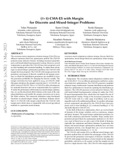 (1+1)-CMA-ES with Margin for Discrete and Mixed-Integer Problems