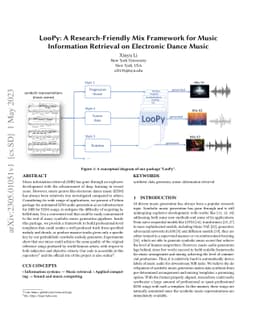 LooPy: A Research-Friendly Mix Framework for Music Information Retrieval
  on Electronic Dance Music