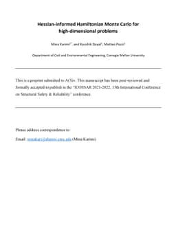 Hessian-informed Hamiltonian Monte Carlo for high-dimensional problems