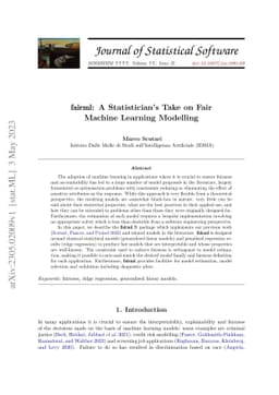 fairml: A Statistician's Take on Fair Machine Learning Modelling