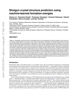 Shotgun crystal structure prediction using machine-learned formation
  energies