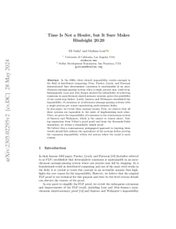 Time is not a Healer, but it Sure Makes Hindsight 20:20
